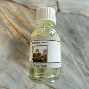 Luminessence Clear Glass Bottle with White Cap